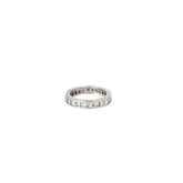 14k White Gold 2.50ct SI1 Princess Cut Eternity Ring
